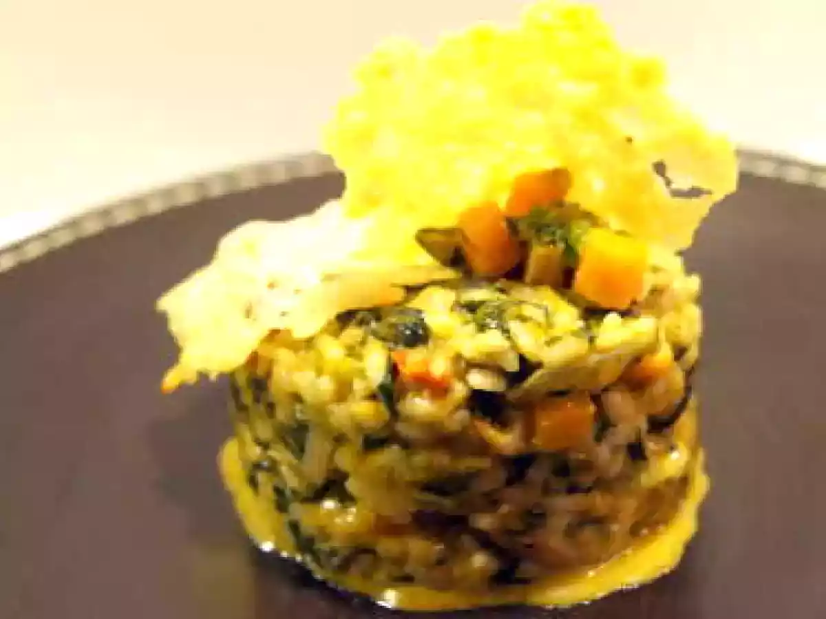 Risotto de verduras con peineta de queso - foto 3