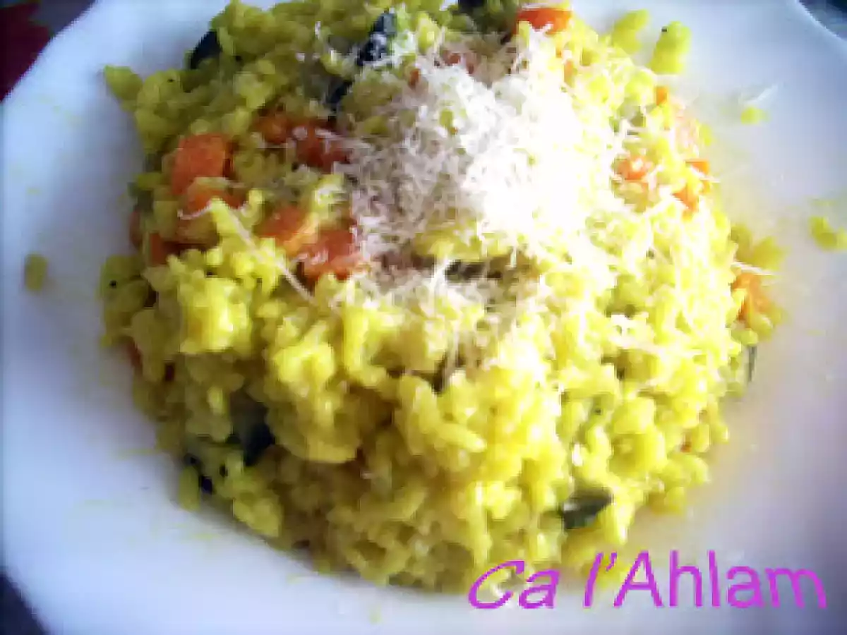 Risotto de zanahorias