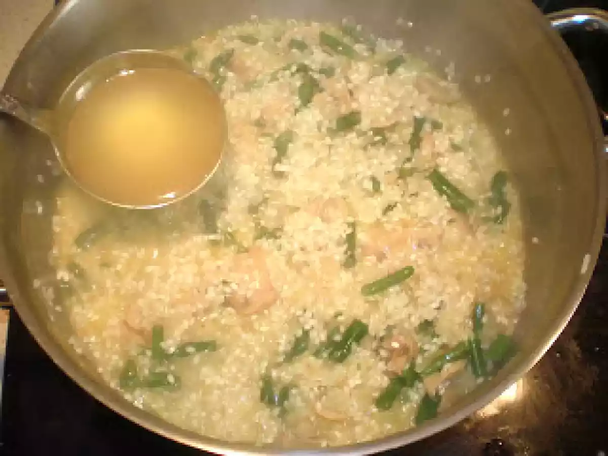 Rissotto de espárragos y champiñones - foto 2