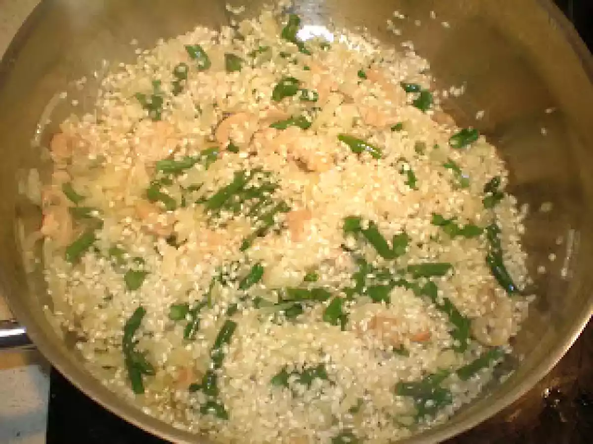 Rissotto de espárragos y champiñones - foto 4