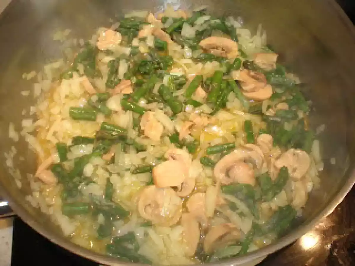 Rissotto de espárragos y champiñones - foto 5