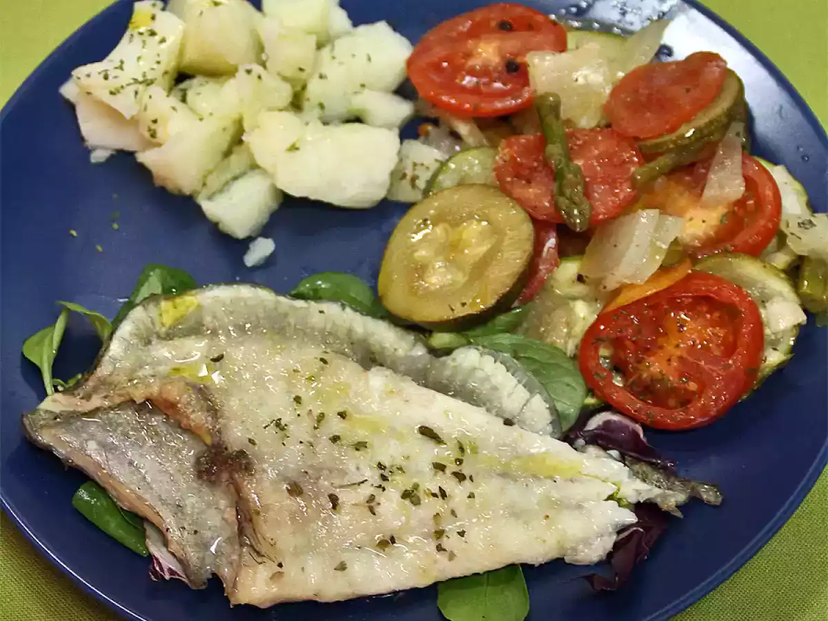 Rodaballo a la provenzal