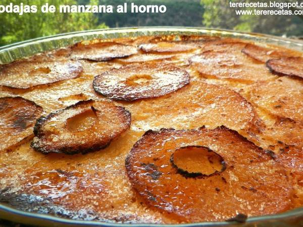 Rodajas de manzana al horno