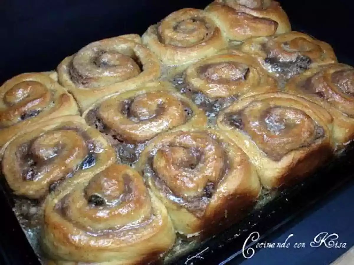 Roles de canela (kitchenAid y horno tradicional)