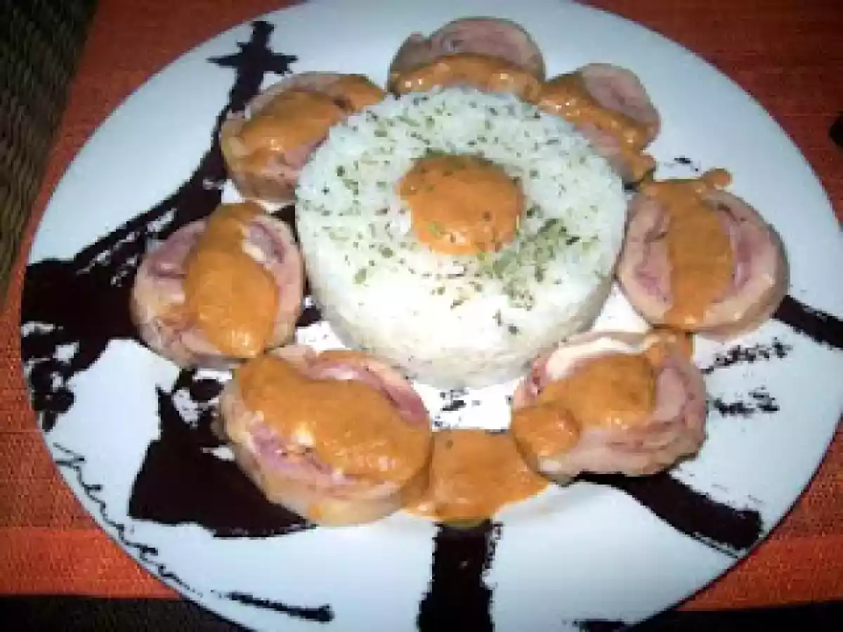 Rollito de pollo rustido