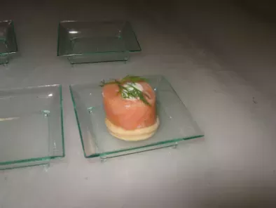 Rollito de salmón y queso