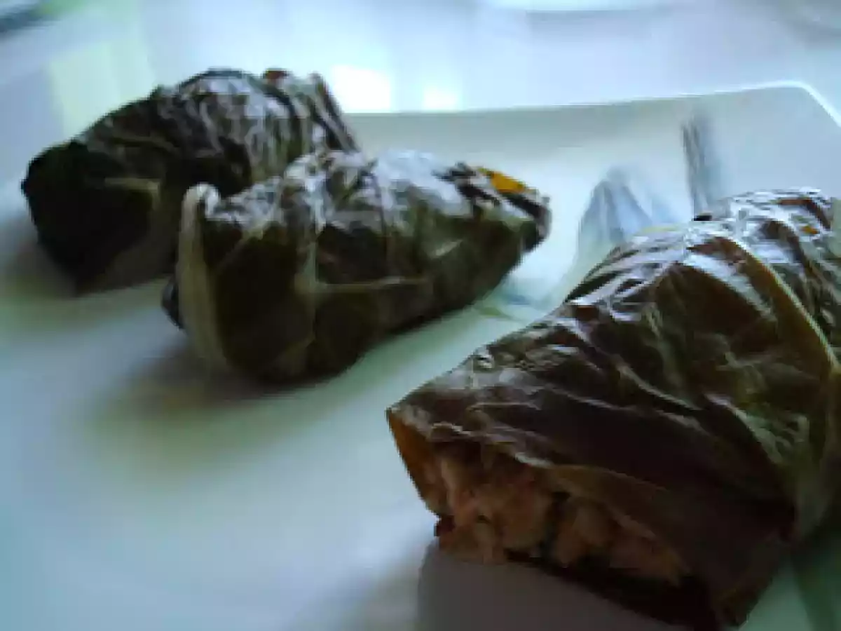 Rollitos de acelgas rellenos de pescado - foto 7