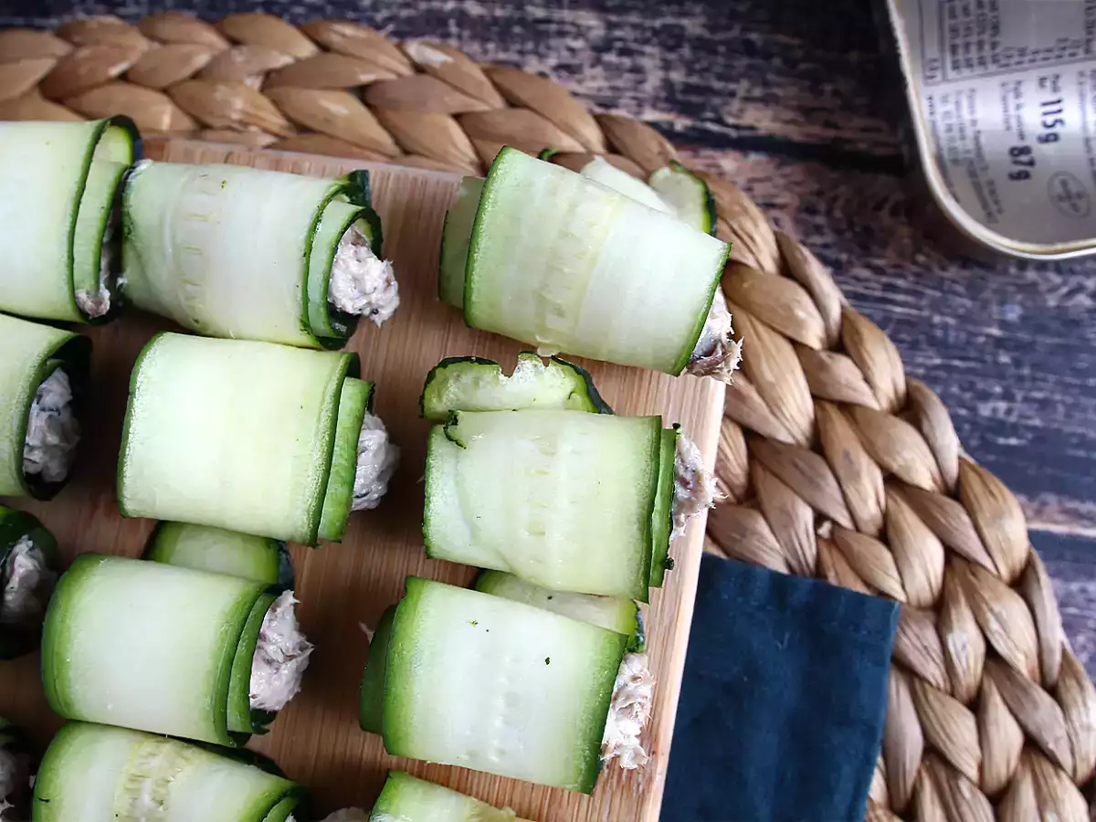 Rollitos de calabacín y sardinas - foto 3
