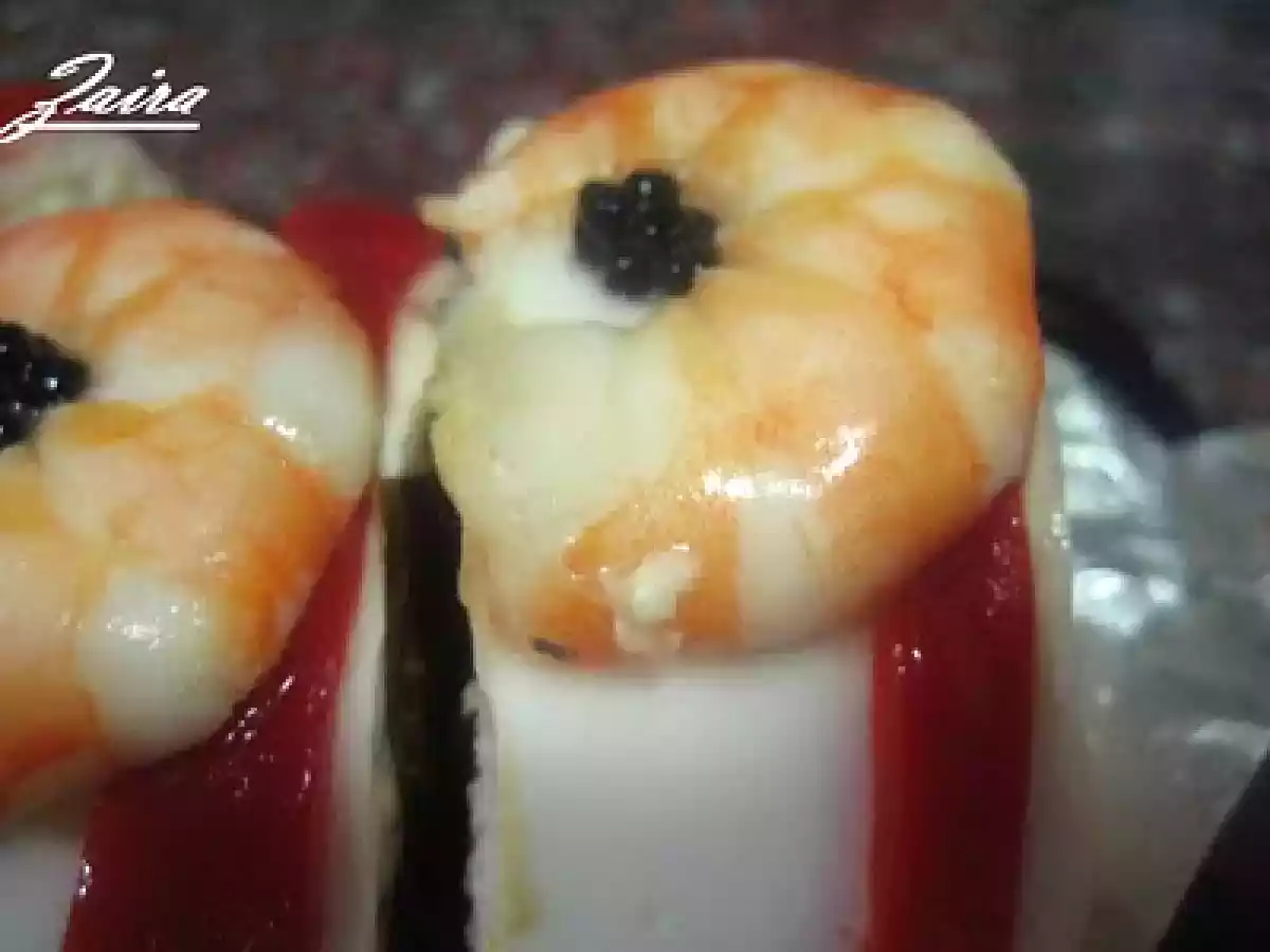 Rollitos de ensaladilla con langostinos - foto 2