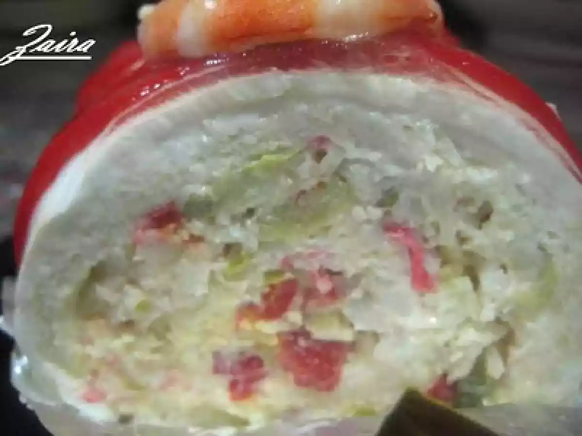 Rollitos de ensaladilla con langostinos - foto 3