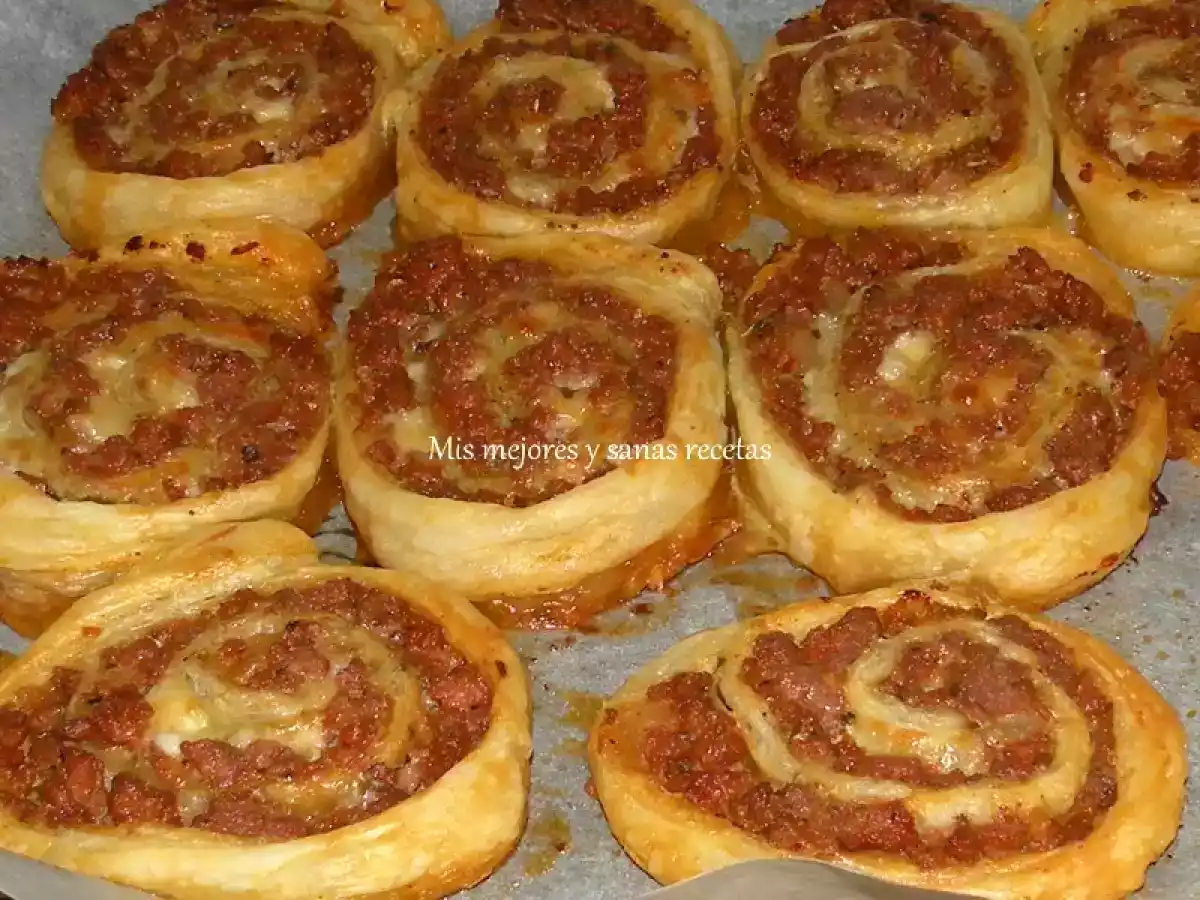 Rollitos de hojaldre con cebolla caramelizada - foto 3