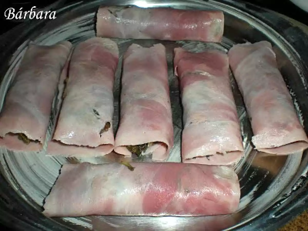 ROLLITOS DE JAMON YORK CON ACELGAS - foto 3