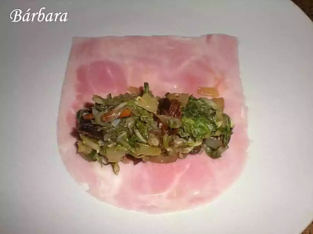 ROLLITOS DE JAMON YORK CON ACELGAS - foto 4