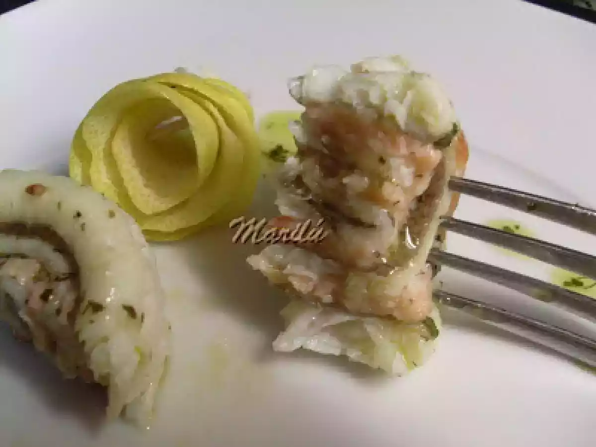 ROLLITOS DE LENGUADINA RELLENOS DE SALMÓN - foto 3