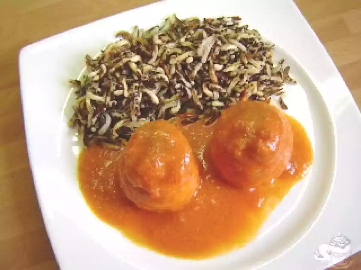 Rollitos de lenguado en salsa de gambas - foto 3