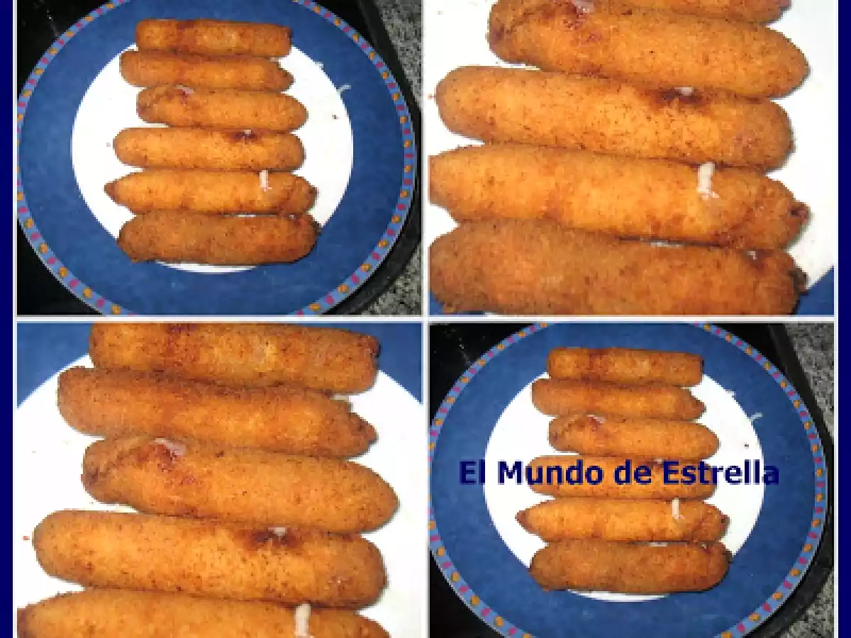 Rollitos de lomo ( fritos en aceite y fritos en actifry)