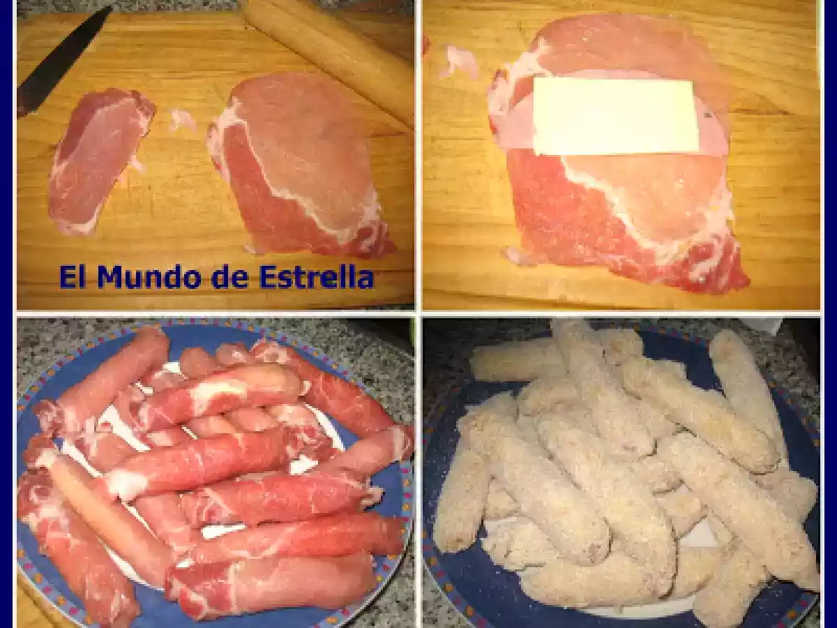 Rollitos de lomo ( fritos en aceite y fritos en actifry) - foto 2