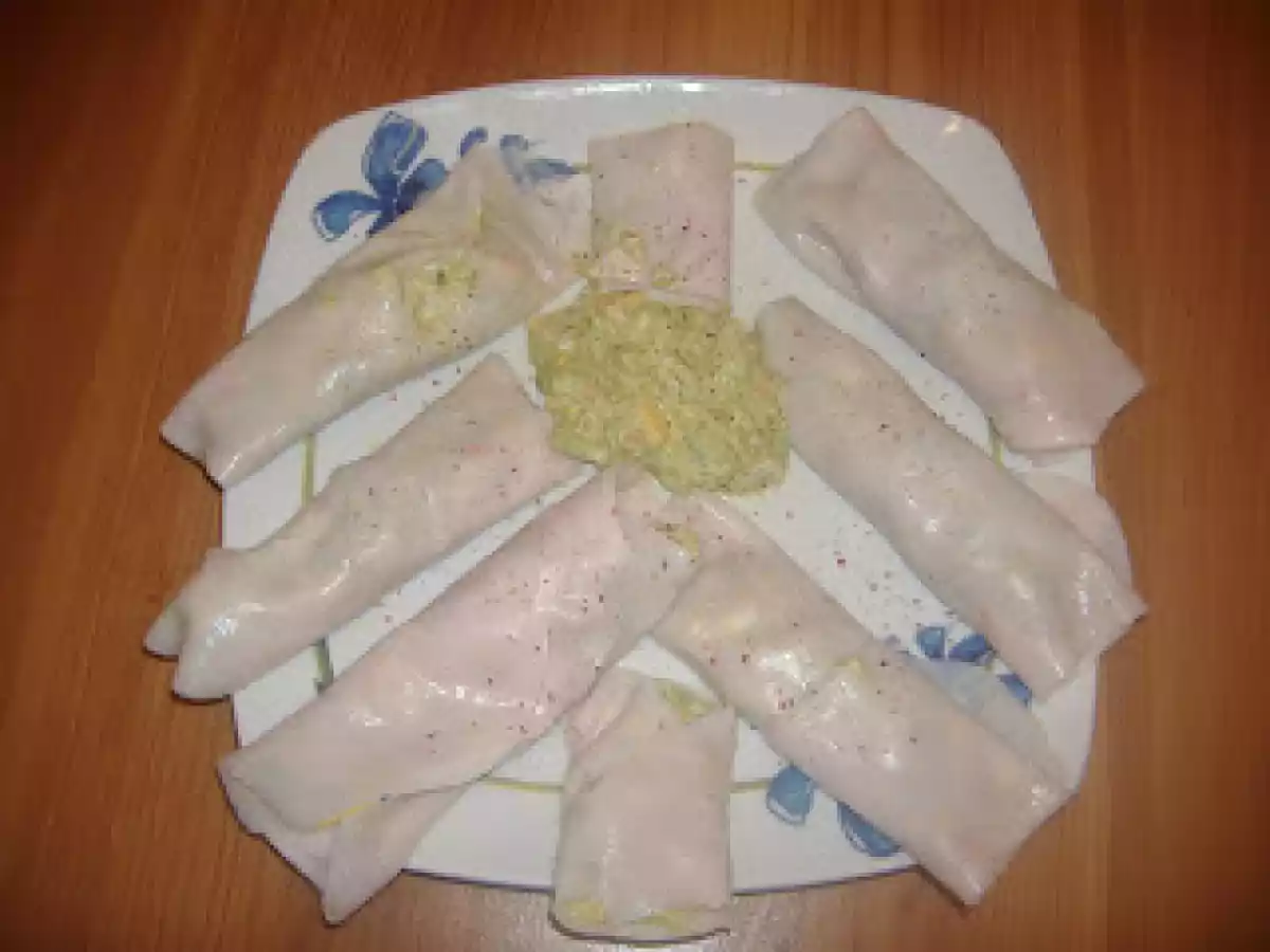 Rollitos de pavo con aguacate