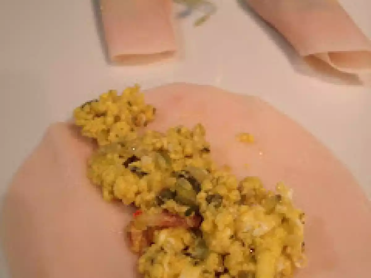 Rollitos de pavo rellenos de verduritas y havarti - foto 3