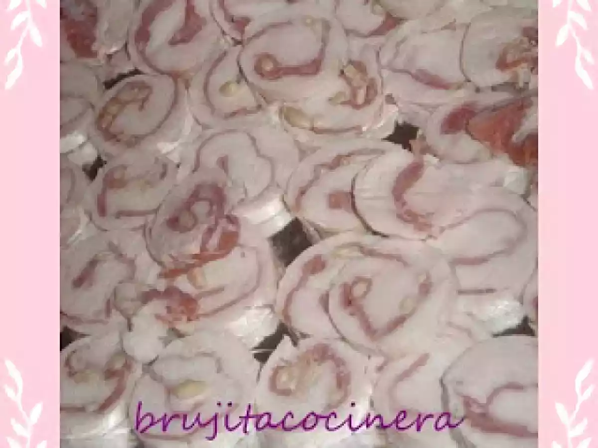 Rollitos de pechuga de pollo relleno al vapor en thermomix