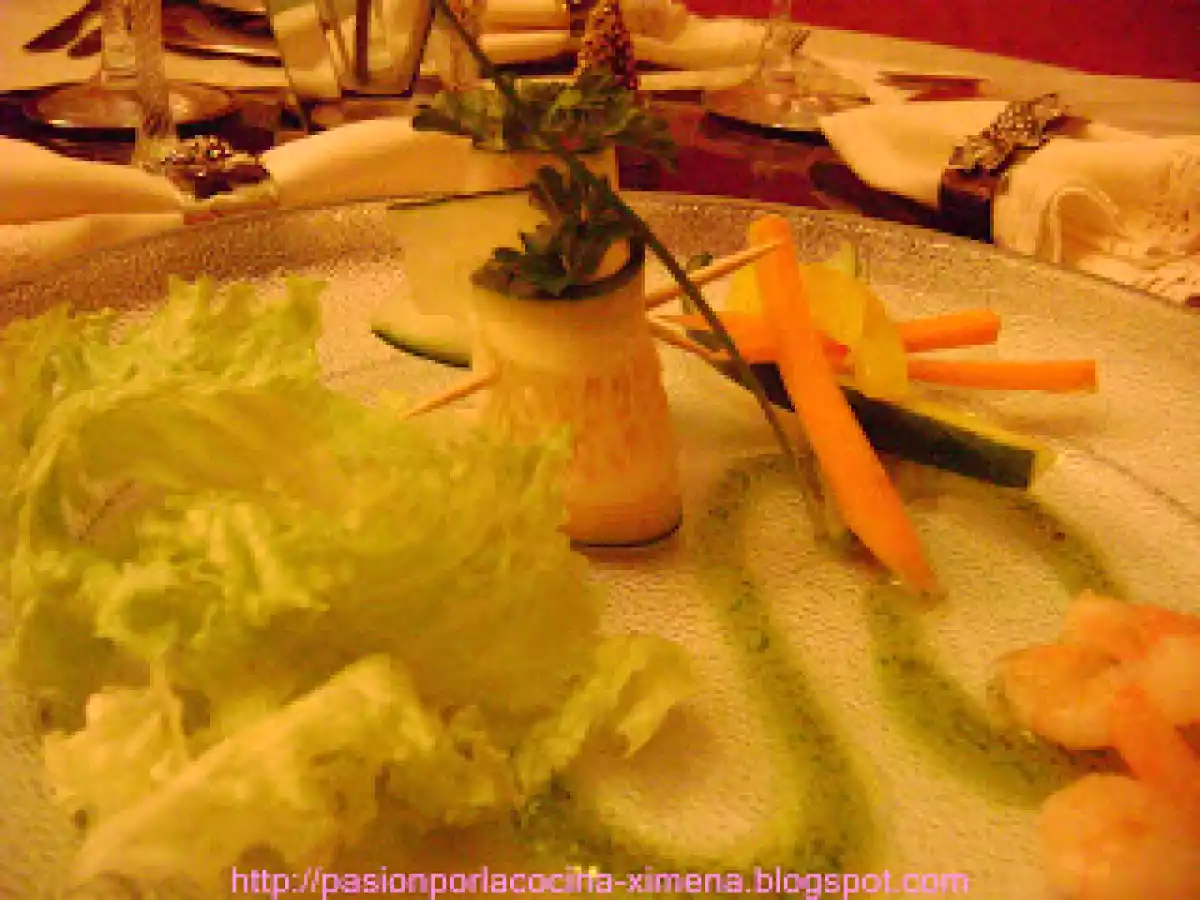 Rollitos de pepino con camarones. - foto 6