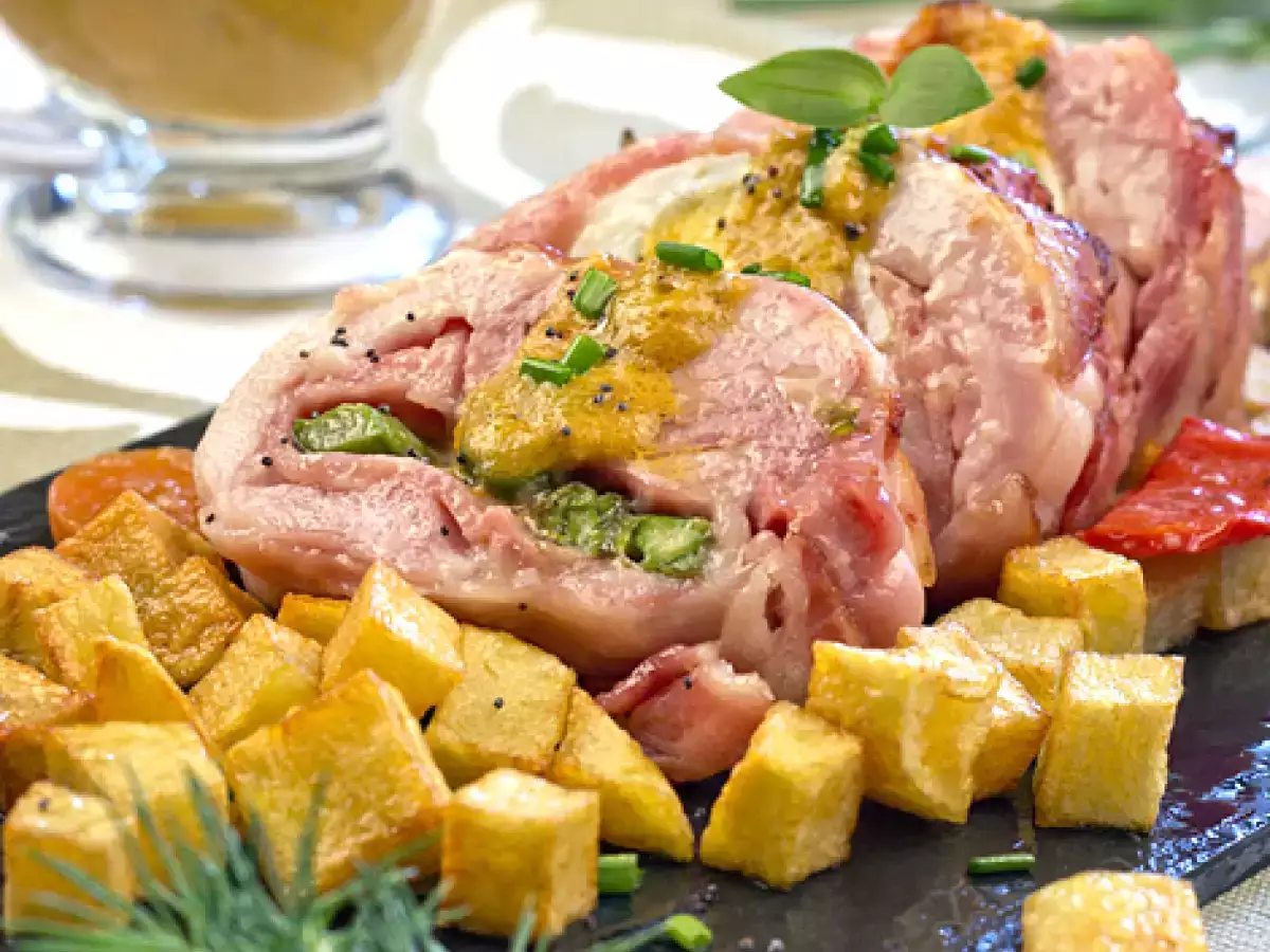 Rollitos de pollo, bacon y trigueros - foto 2