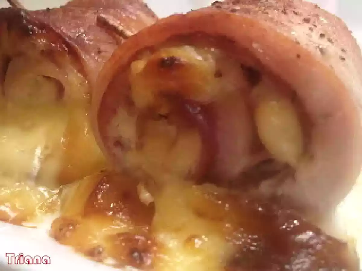 Rollitos de pollo con bacon y queso - foto 3
