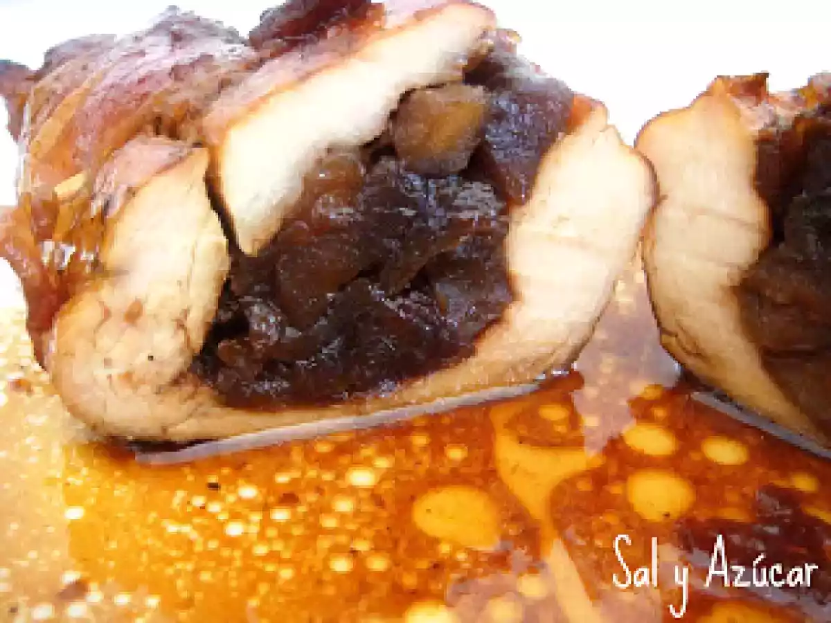 ROLLITOS DE POLLO RELLENOS DE CHUTNEY