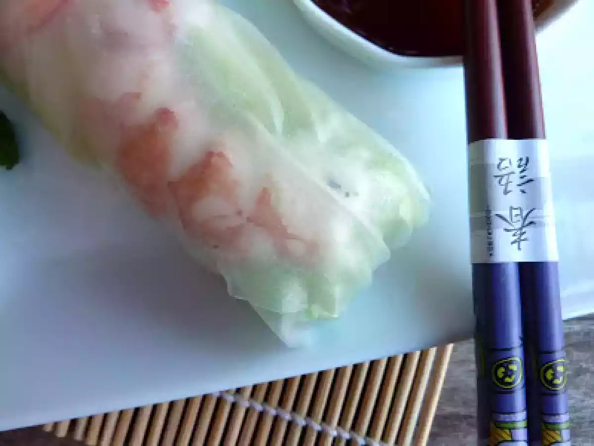 Rollitos de primavera frescos, y muy ligeros...para recuperarse!.