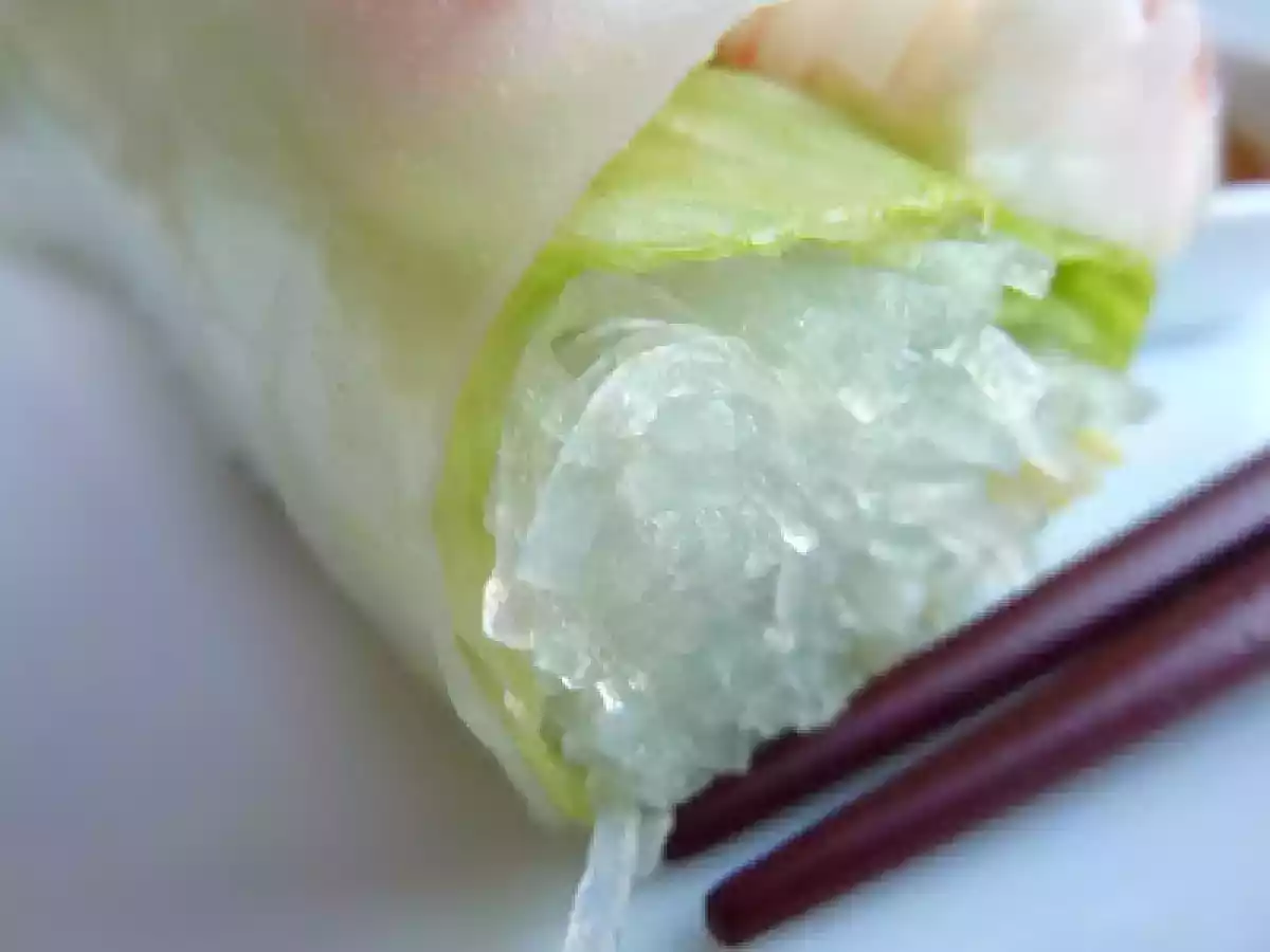 Rollitos de primavera frescos, y muy ligeros...para recuperarse!. - foto 3