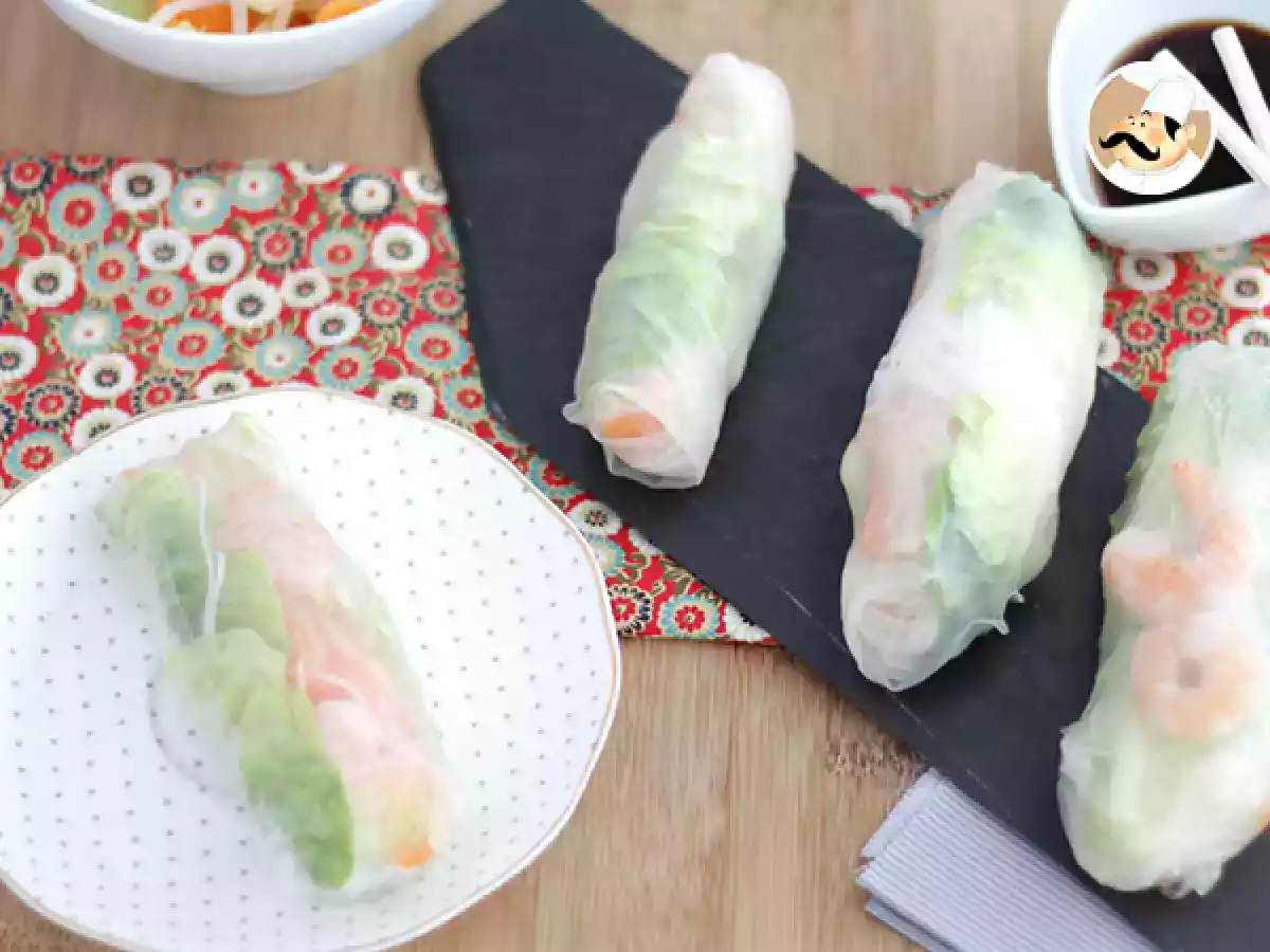 Rollitos de primavera naturales (gambas y zanahoria) - foto 4