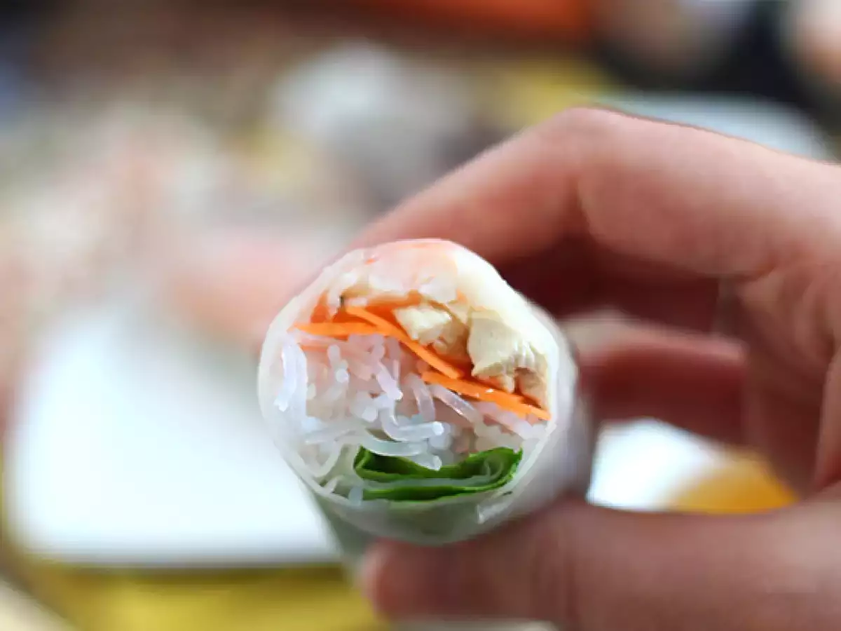 Rollitos de primavera vietnamitas: pollo y gambas - foto 4