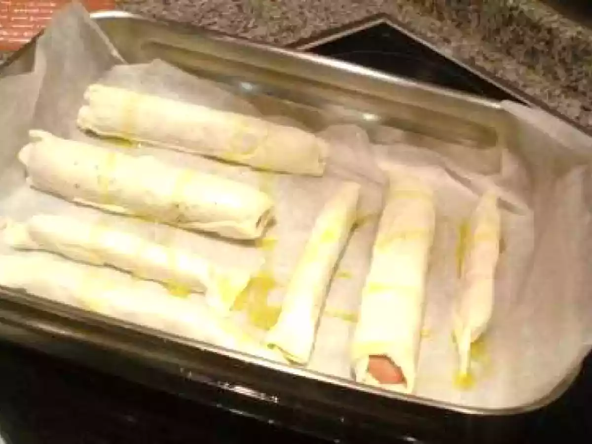 Rollitos de salchichas de frankfurt - foto 2