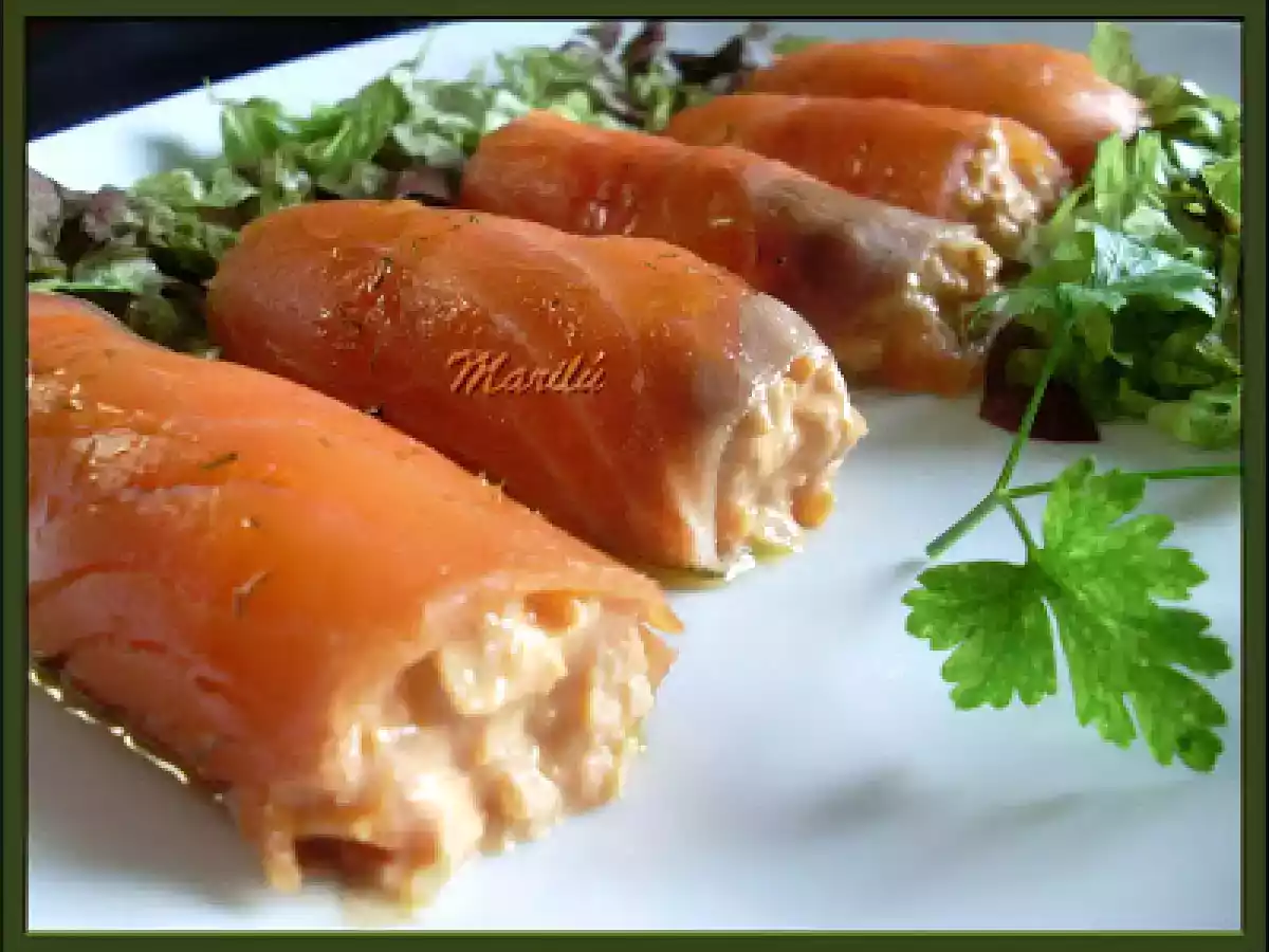 ROLLITOS DE SALMÓN CON VIEIRAS - foto 4