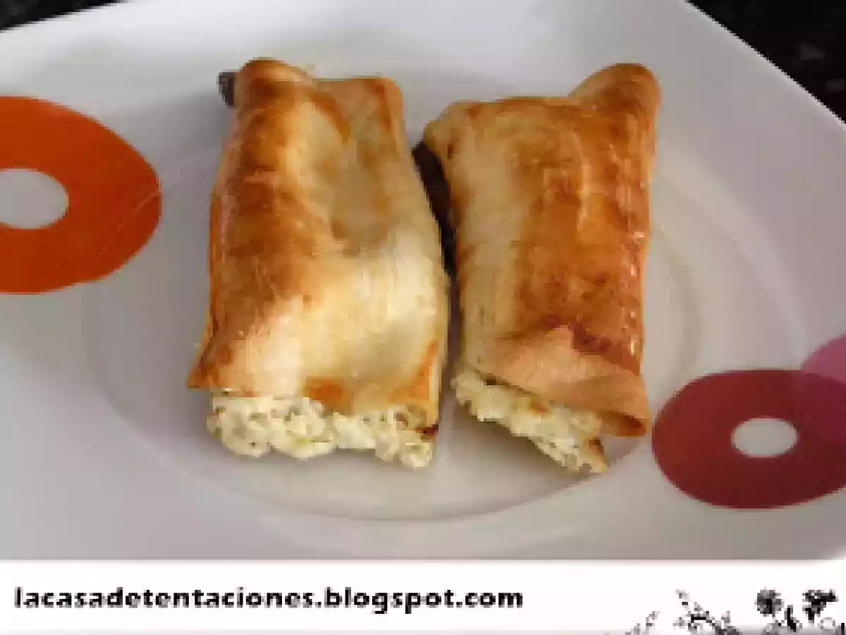 Rollitos de salmon y queso fresco