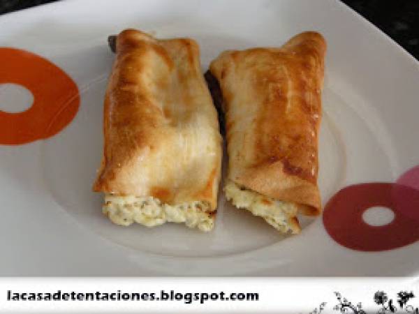 Rollitos de salmon y queso fresco