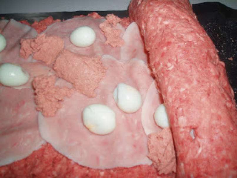 Rollo de carne picada en salsa de cebolla, foto 2