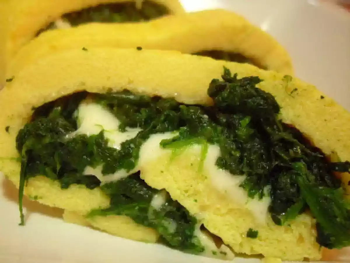 Rollo de espinacas y mozzarella - foto 2