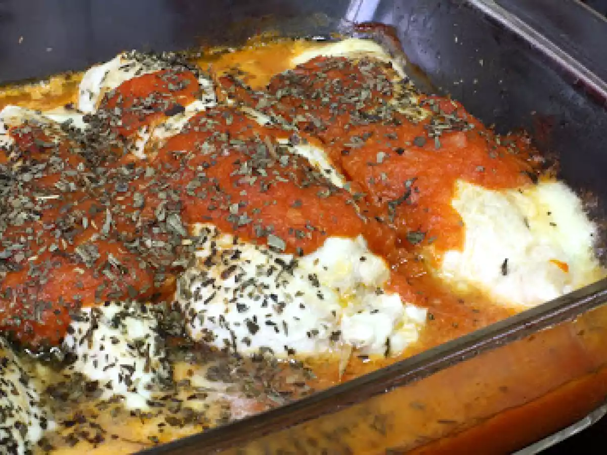 Rollos de pollo y mozzarella