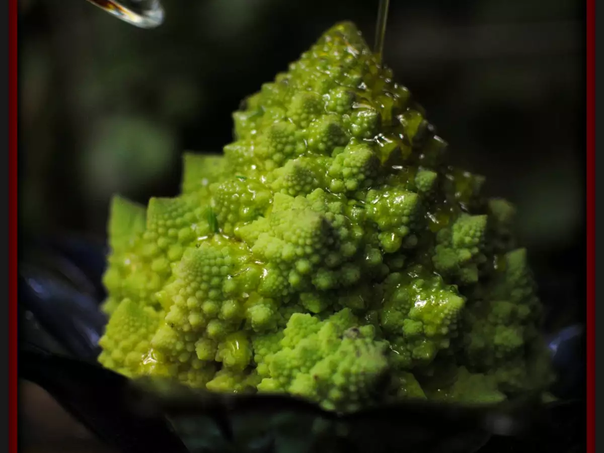 Romanesco al vapor con vinagreta de naranja - foto 2