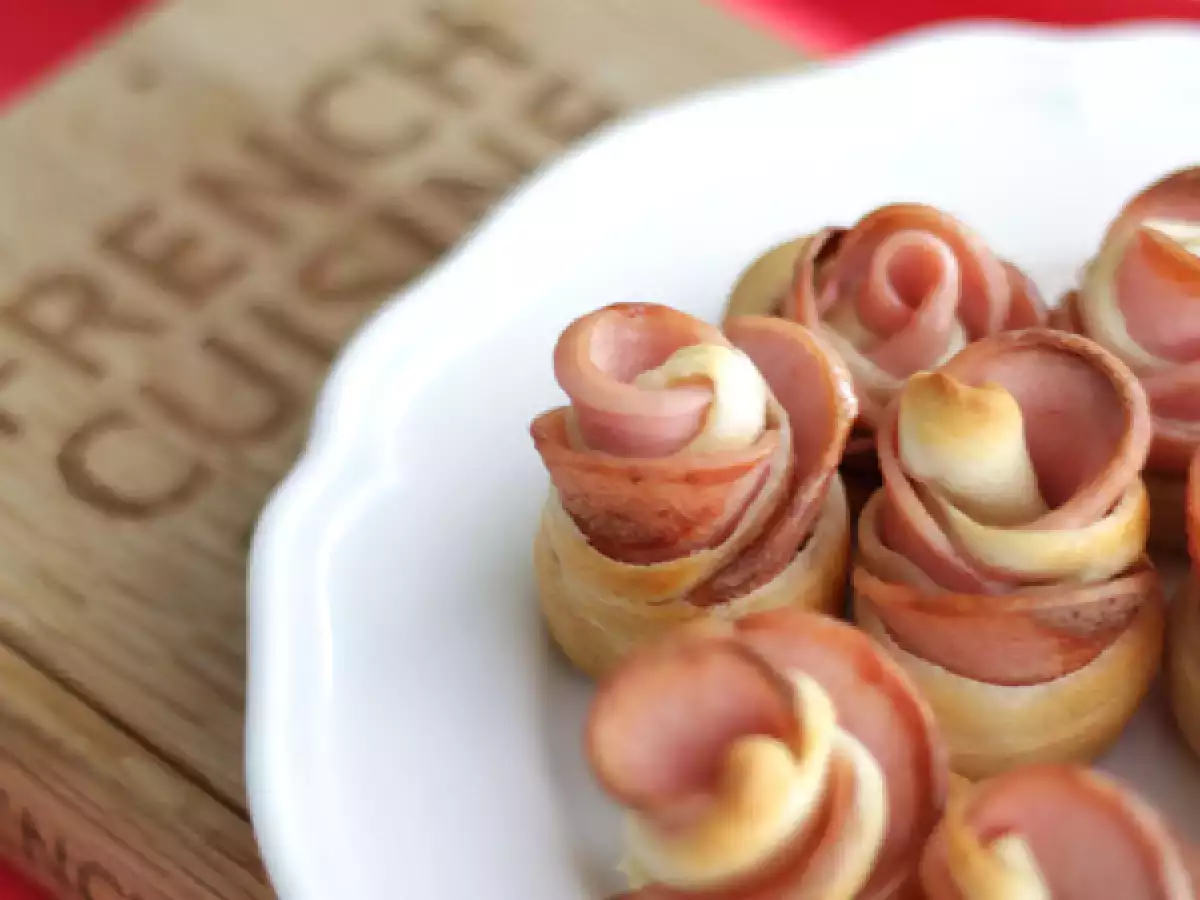 Rosas aperitivo mortadela y pizza - foto 4