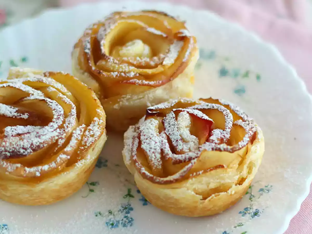 Rosas de manzana y hojaldre - foto 2