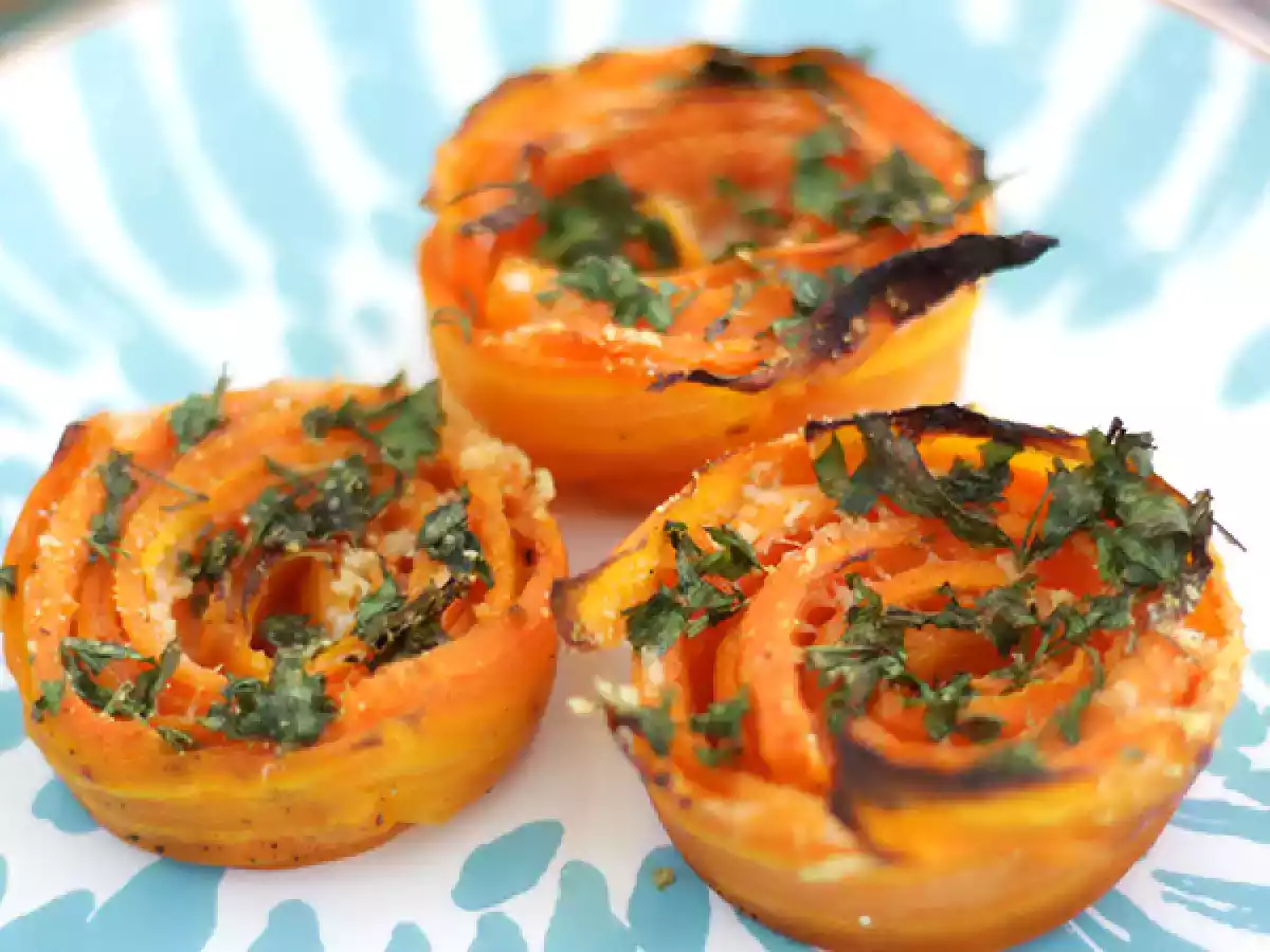 Rosas de zanahoria y parmesano - foto 3