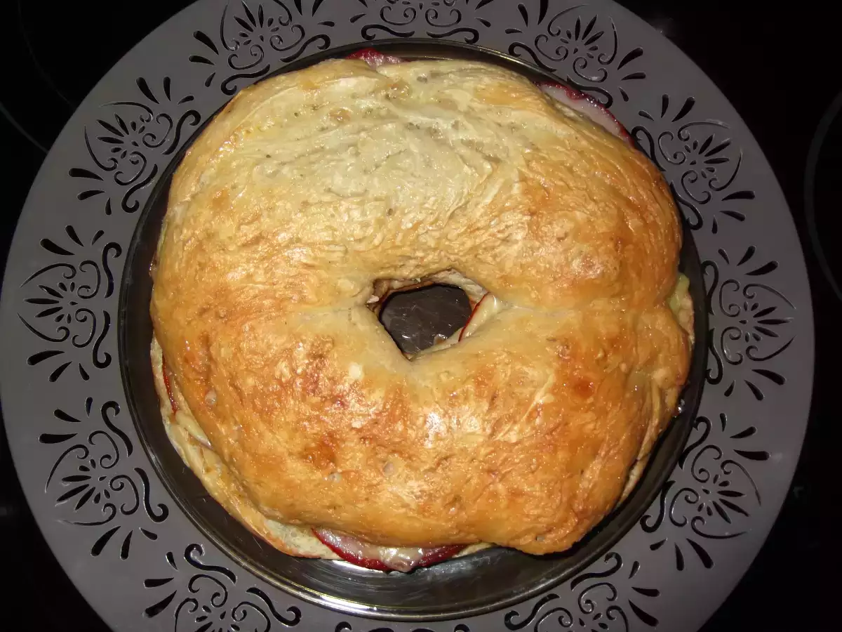 Rosca de pan rellena - foto 2