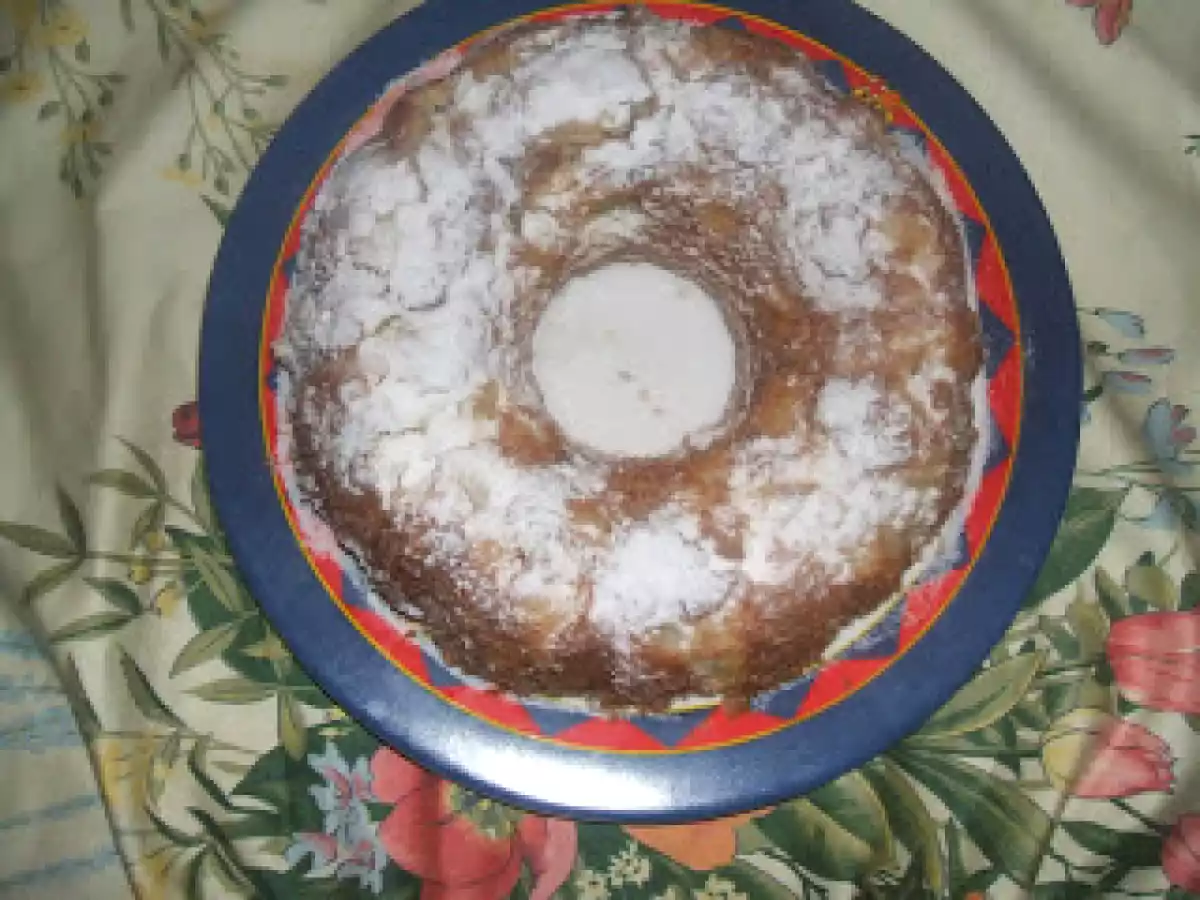 Rosca de pera y mascarpone
