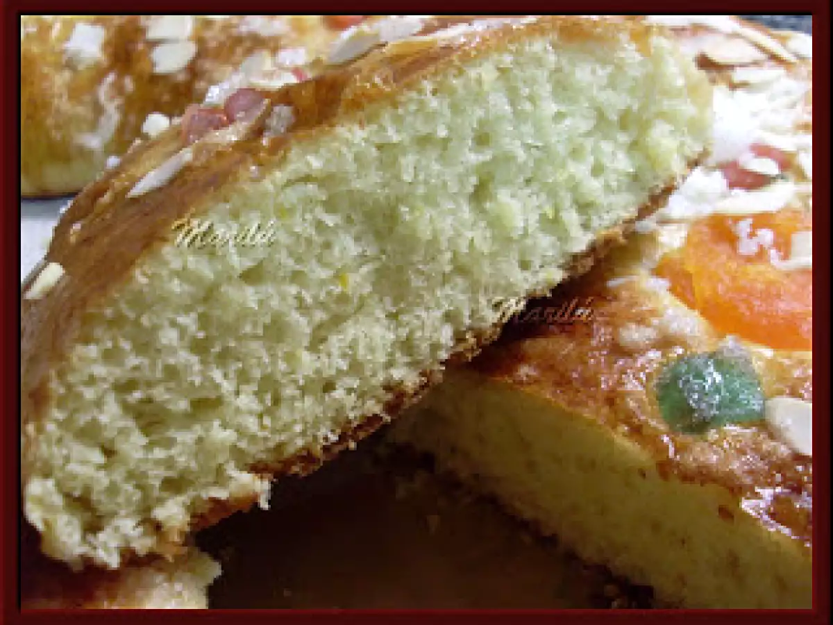 Roscón de reyes con fruta escarchada - foto 6