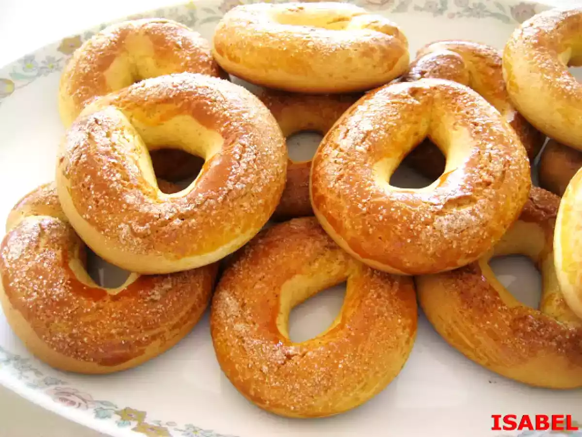 Roscos de naranja y leche condensada