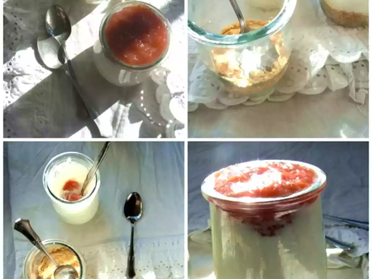 Ruibarbo con crema de coco - foto 3