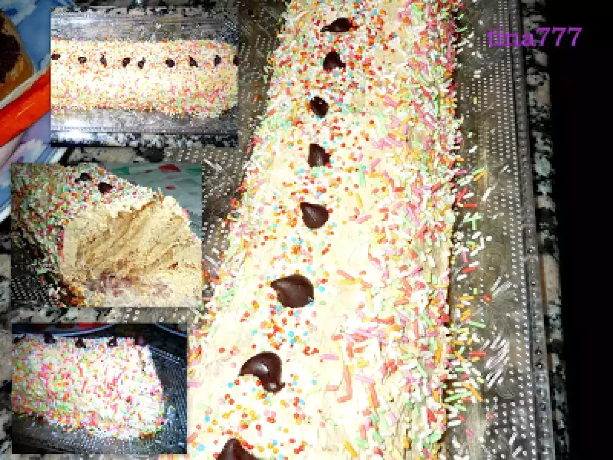 Rulo de galletas con moka