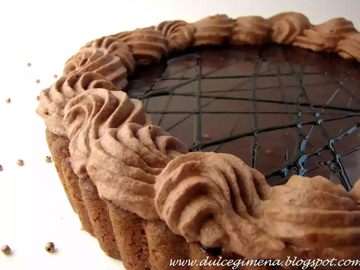 Sableé Bretón de chocolate con ganache al ron